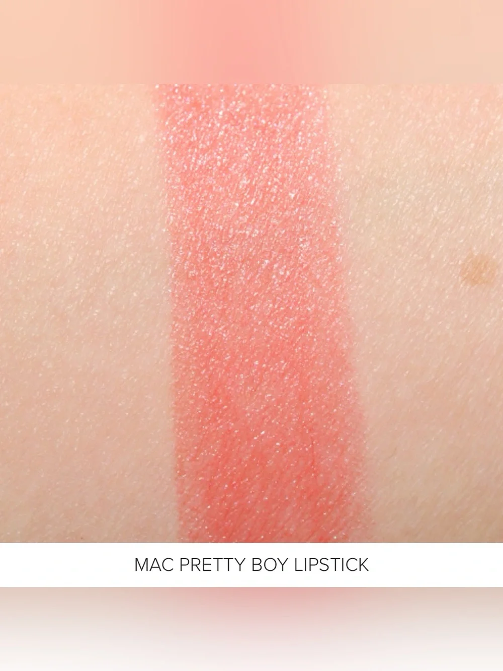 MAC Cosmetics Lipstick *PRETTY BOY* Rich Medium Coral Juice Summer Lips Like New